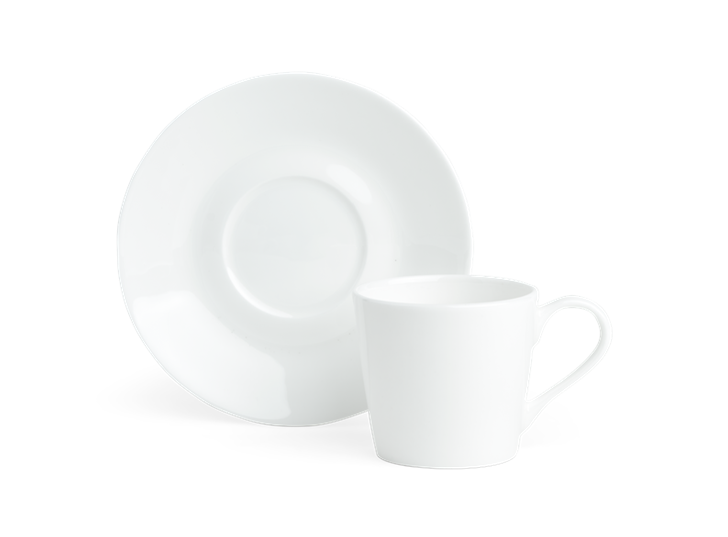Fenton Espresso Cup and Saucer Set of 6 White_Top