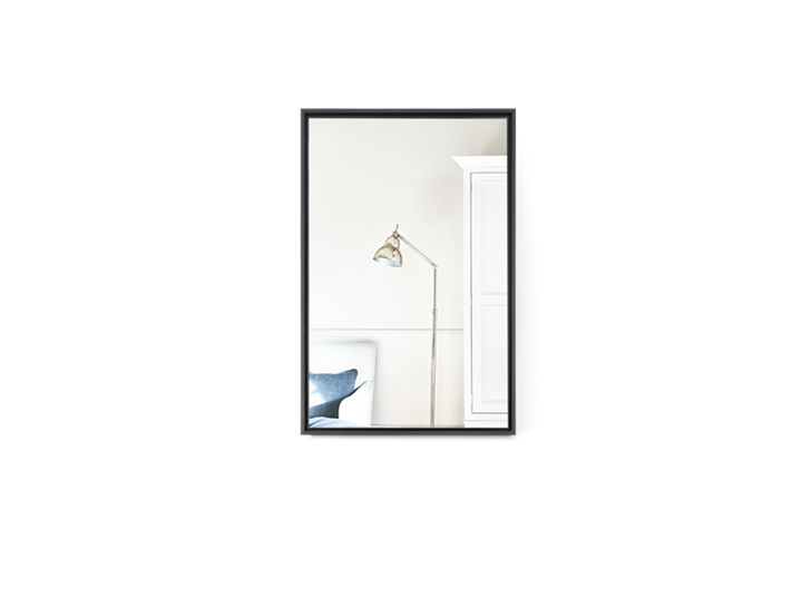 Carter 158 Retangular Mirror - Black Steel 1