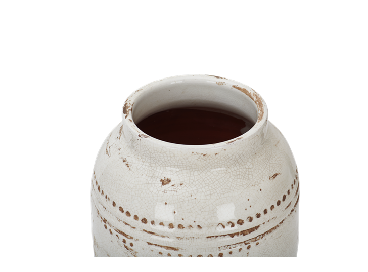 Haybrook Medium Vase Snow_Detail