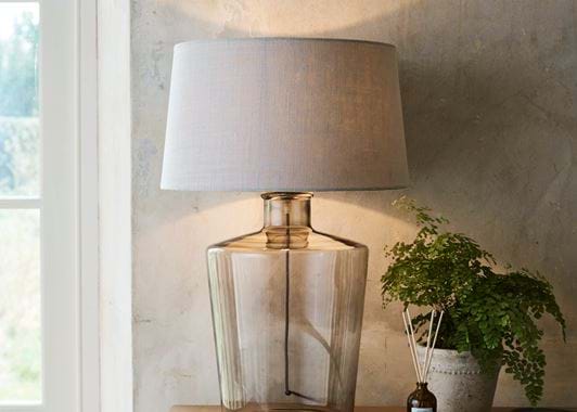 Castleford Large Lamp with Lucile Harry Cloud Shade 