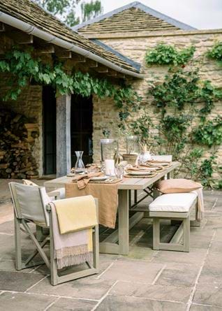 SS20 PEMBREY TABLE, BENCHES & DENHAM CAMPAIGN CHAIR_1