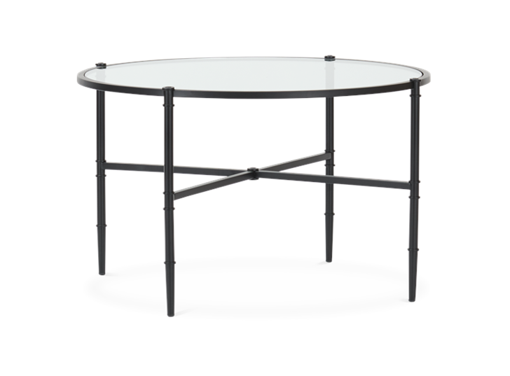 Coniston 75 Low Round Coffee Table Black Bronze_3Quarter