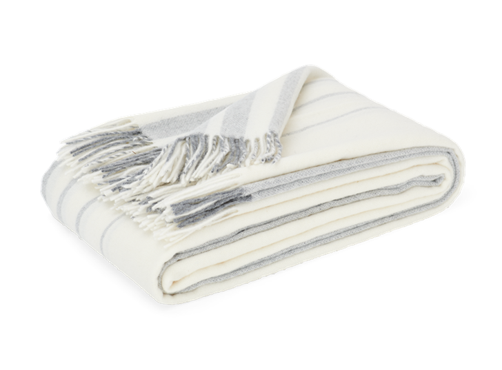 Cley Stripe Throw Pebble_3Quarter
