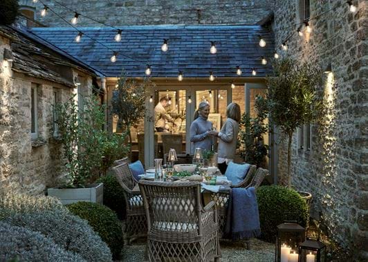 Outdoor gathering with people