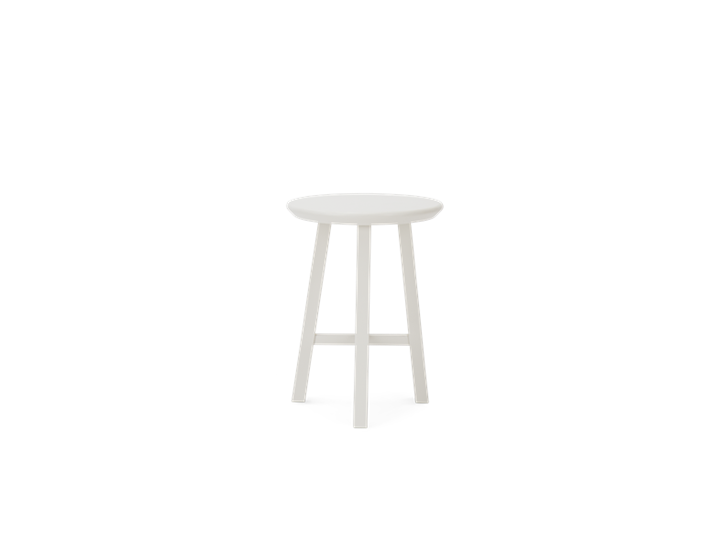 Northwich Painted Stool Silver Birch_Front