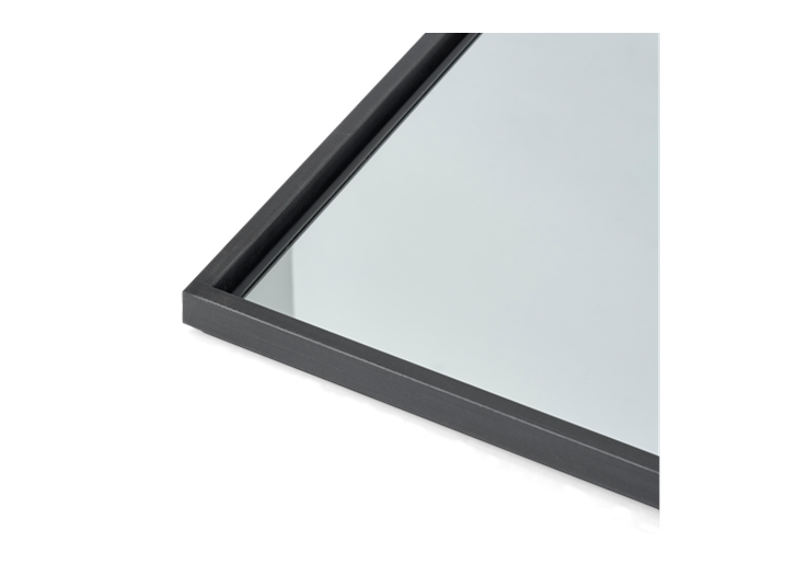 Carter 194 Retangular Mirror - Black Steel 4
