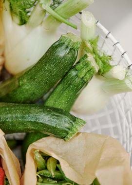 Courgette and fennel