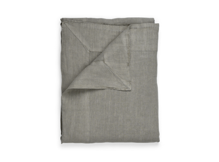 Emily Linen Tablecloth Mist_Top Folded