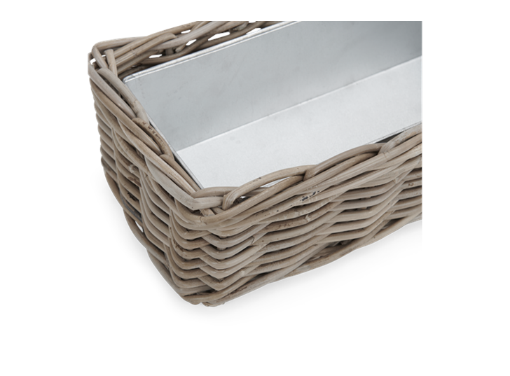 Littleton Rectangular Zinc Lined Basket