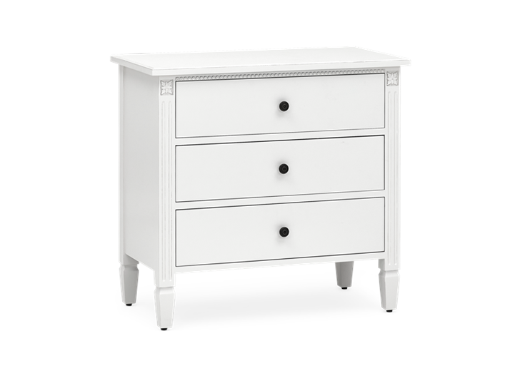 Larsson Low White Chest Of Drawers | Neptune