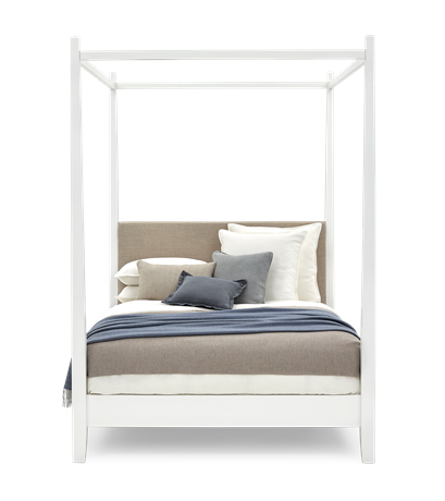 Wardley King Four Poster Snow Holkam Sand Styled Front
