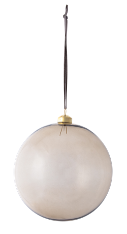 FELICITY glass bauble, X large, driftwood