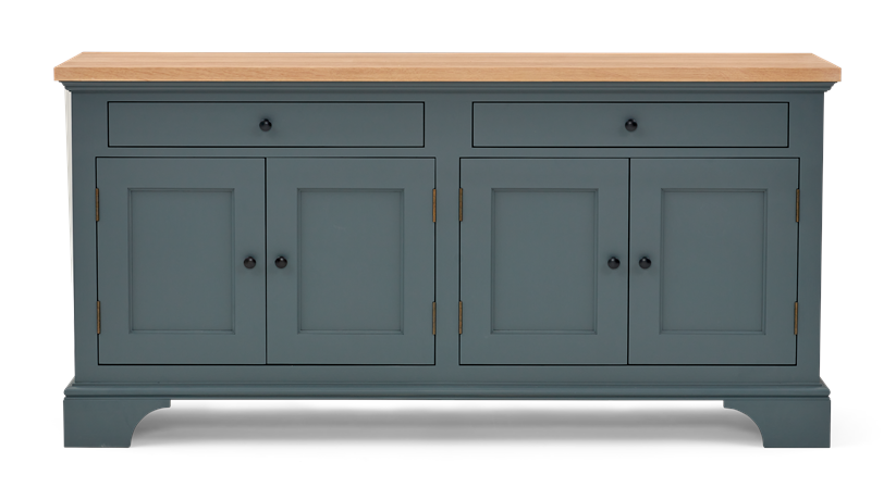 Henley 5ft AV Cabinet Base Smoke Front
