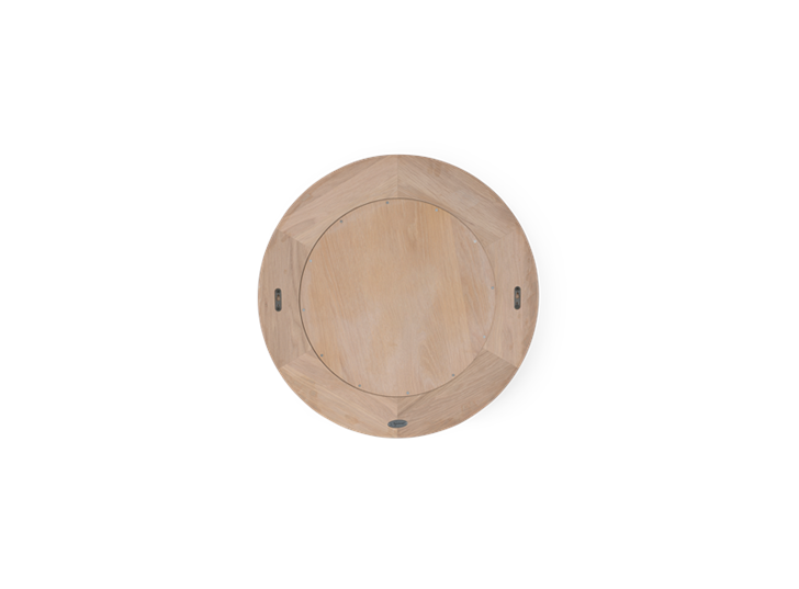 Edinburgh 67 Round Mirror - Vintage Oak 2
