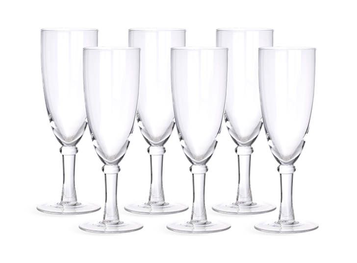 Barnes Champagne Flute Glasses - Set of 6