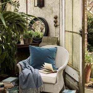 Chatto armchair in greenhouse