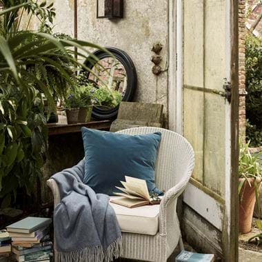 Chatto armchair in greenhouse