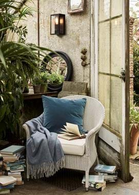 Chatto armchair in greenhouse