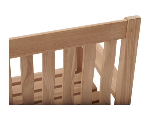 Canterbury 5ft Bench_Wave Back_Detail 2