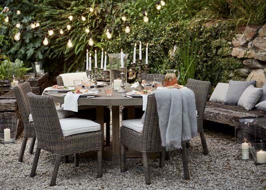 Hove Round Dining Table with Toulston Dining Chair _Garden_ Dining Al Fresco