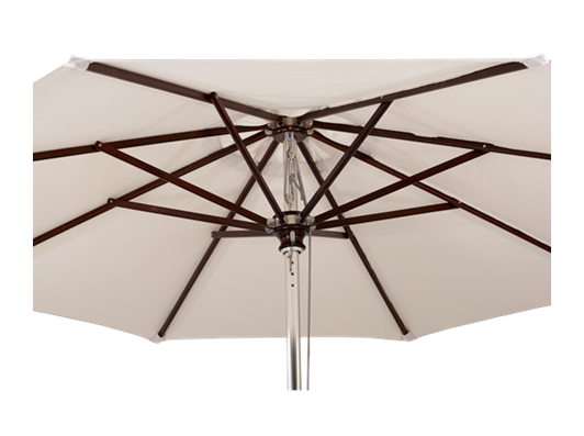 Spinnaker 3m Natural Canvas Parasol Detail