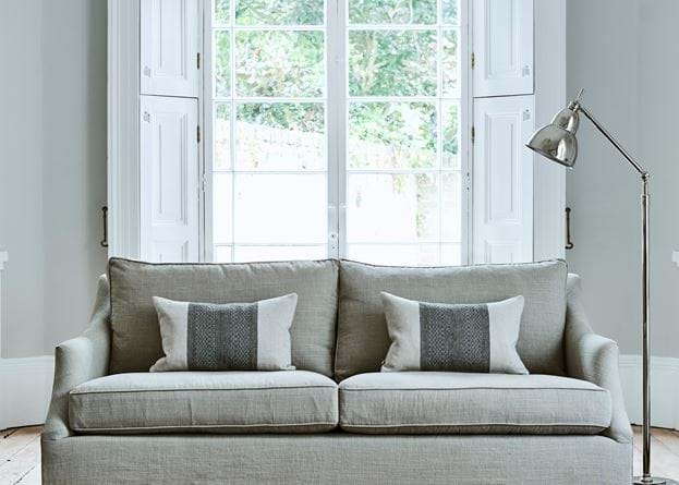 Grace scatter cushion, natural geometric