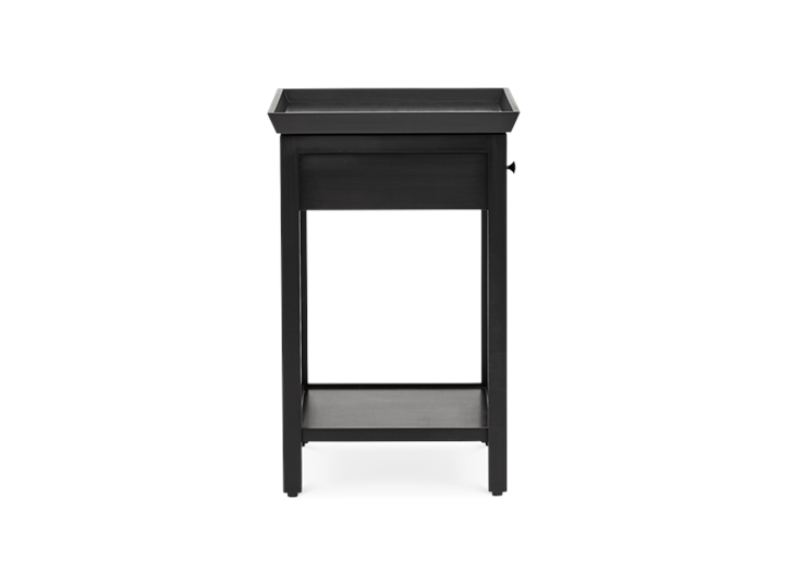 Aldwych tall side table Warm Black side