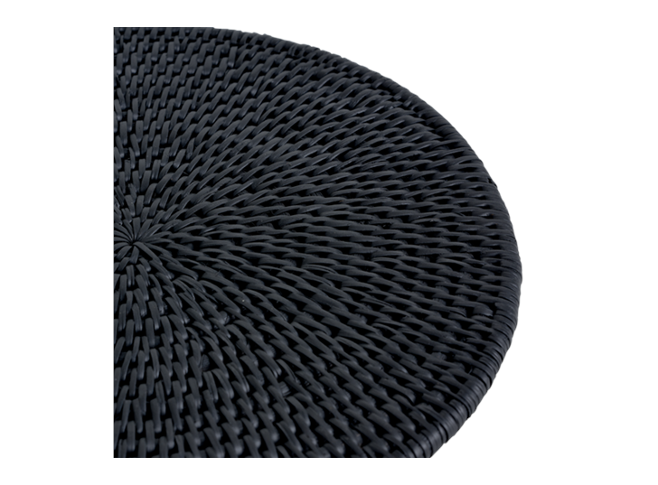 Ashcroft Round Placemat Set of 6 Charcoal_Detail