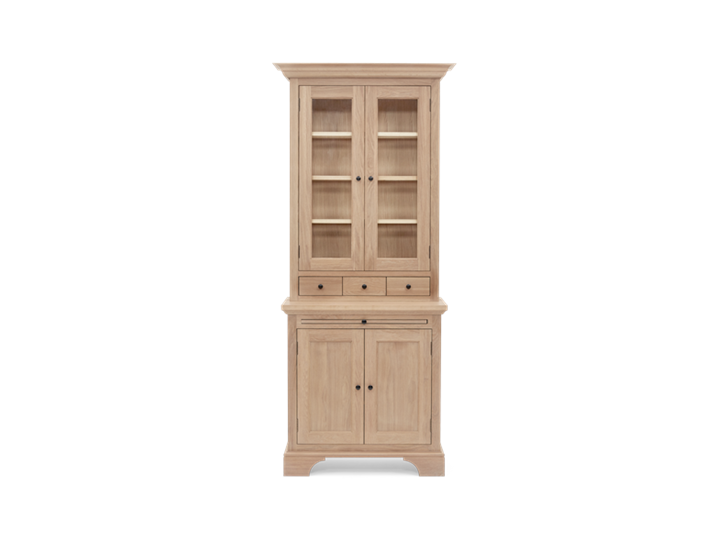 Henley 3ft Glazed Oak Dresser Top Front