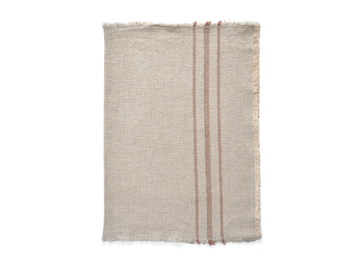 Ayla Stripe Placemat Set of 6 Apricot_Folded 1
