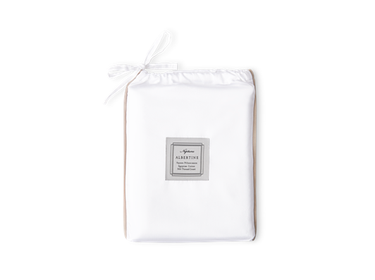 Albertine Pillowcase Grey Oak Square_Front