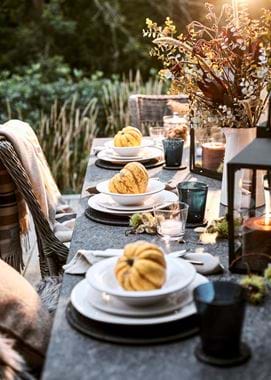 Bonfire Night Garden Place Setting
