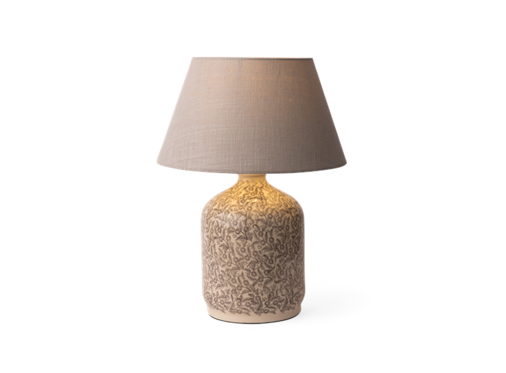 Olney Large Lampbase, Walnut with Henry 7.5 Shade, Harry Cloud, on daytime copy