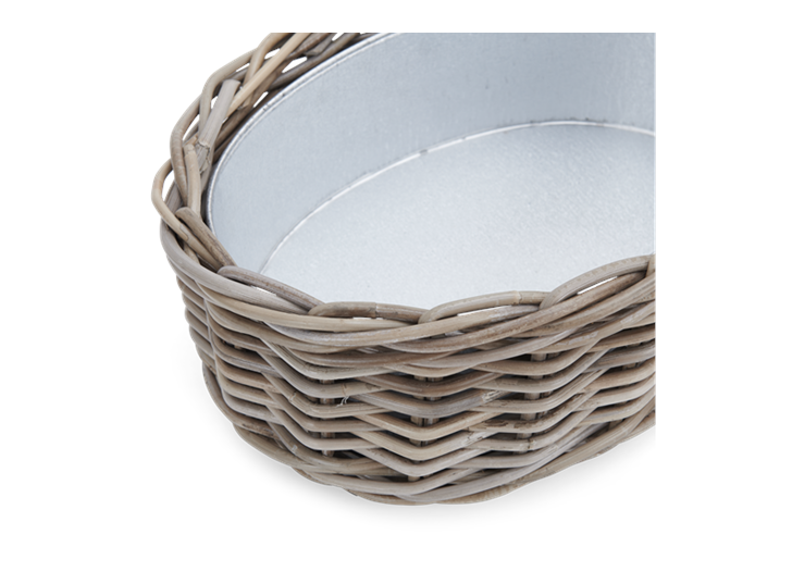 Littleton Oval Zinc Lined Basket
