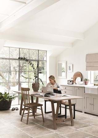 Hebden Trestle Table 230_Oak Top_Oak Legs_Home Office