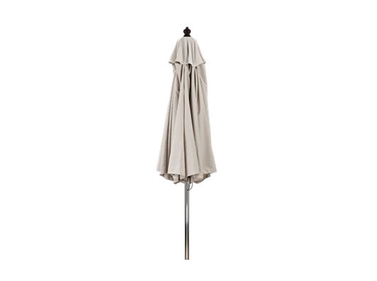 Spinnaker 3m Natural Canvas Parasol Closed