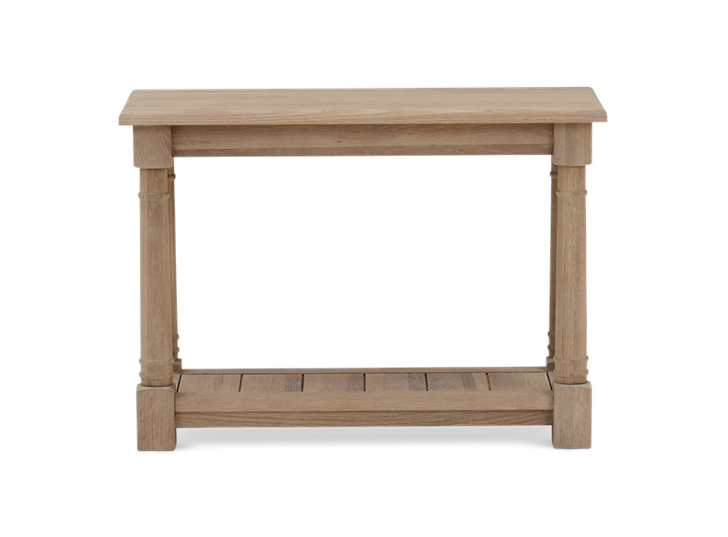 Edinburgh 70 Rectangular Lamp Table Oak Front