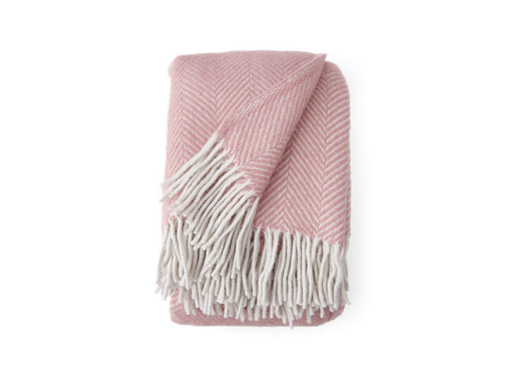 Cotswold Herringbone Throw Old Rose_Front