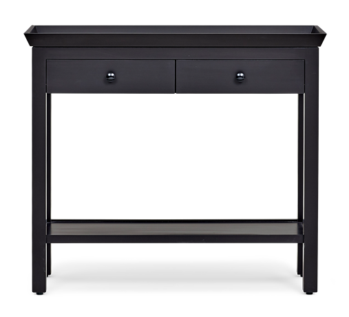 Aldwych small console Warm Black front