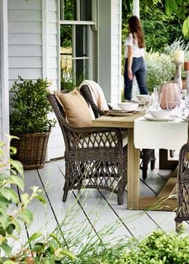 Pembrey Dining Table with Harrington Carver Chairs_Garden_Veranda_Al Fresco Dining