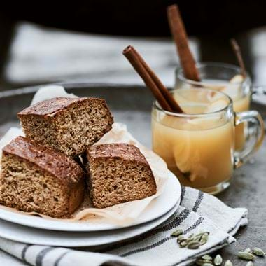 Parkin Cake and Hot Pear and Ginger