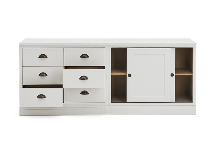 Chawton Double Sideboard - Snow