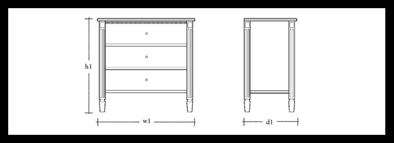 Larsson Low Chest of Drawers