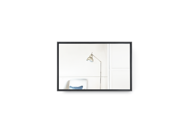 Carter 158 Retangular Mirror - Black Steel 2