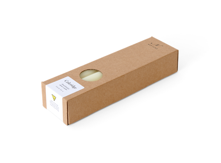 Coleridge candle, calico_boxed