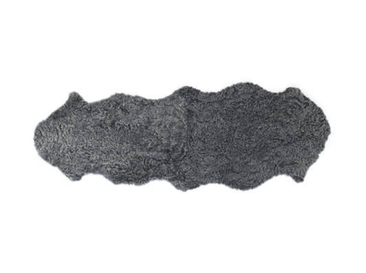 Tussock Double Rug Grey_above copy