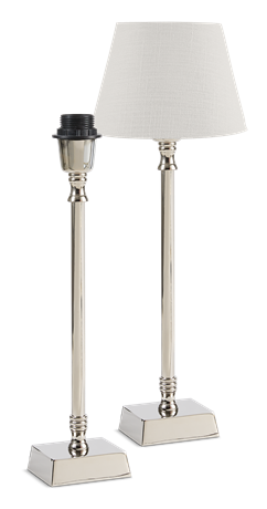 Hanover Tall Medium Nickel Lamp Base