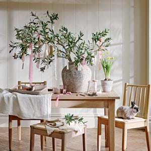 Easter decorating tree rabbit