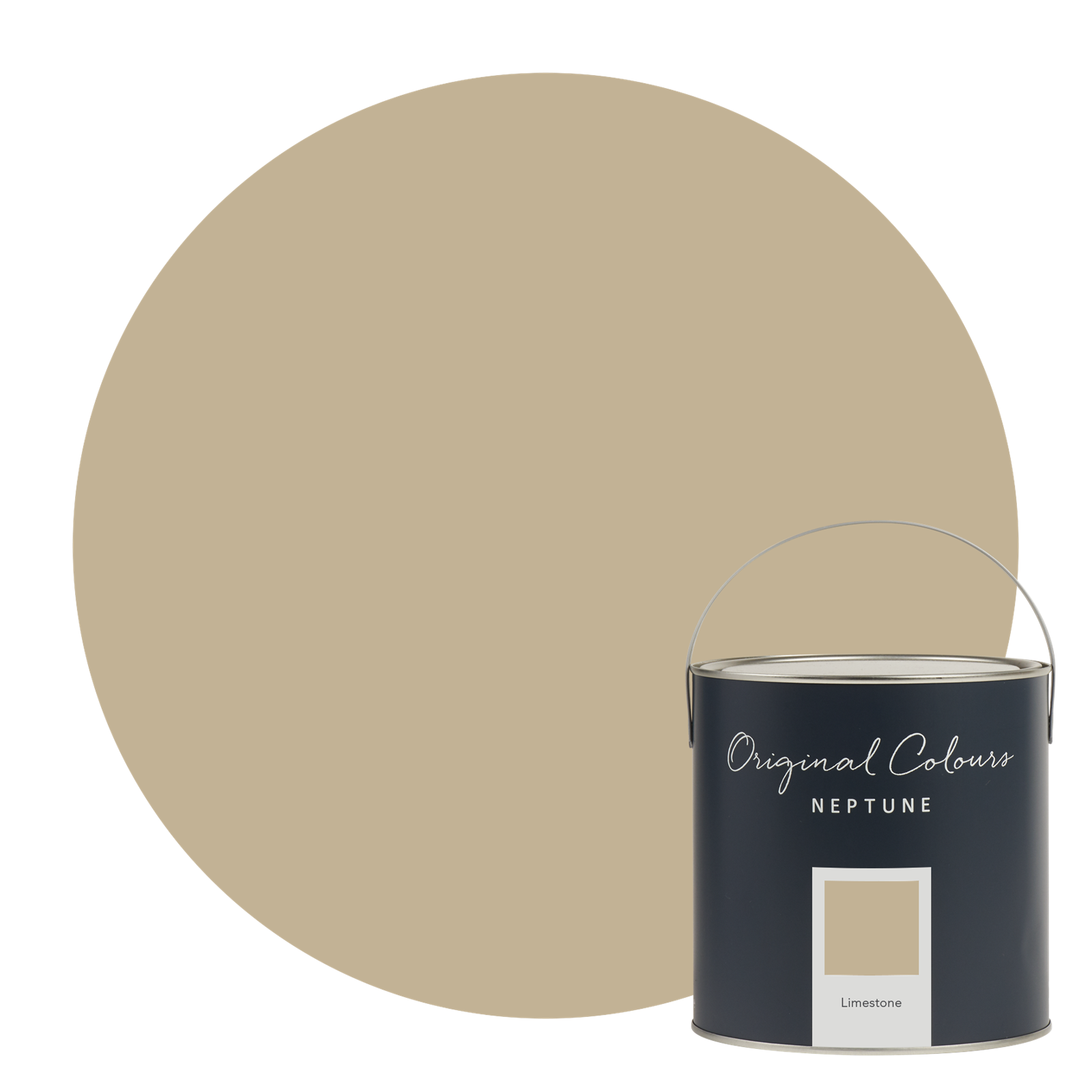 Matt Emulsion 2.5L Paint, Limestone Neptune