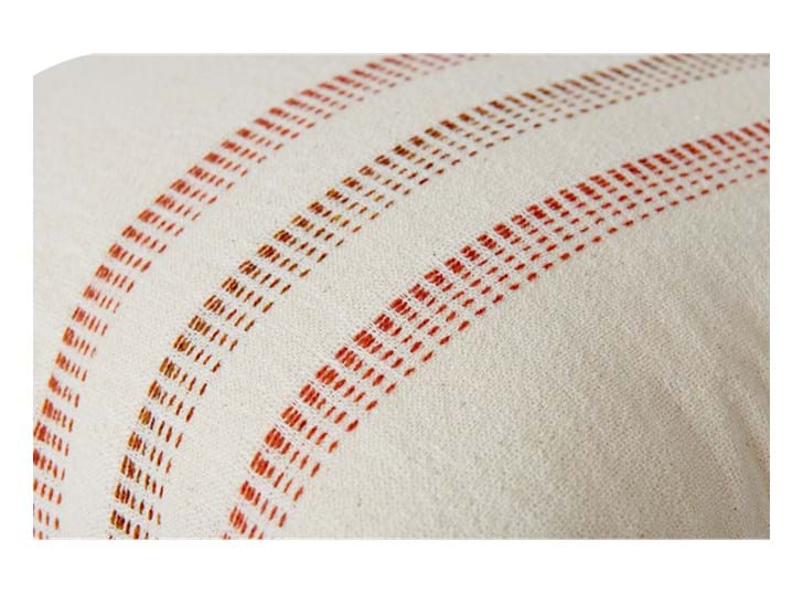 Elland 45x45cm, Burnt sienna stripe_detail
